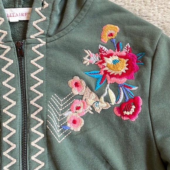 Solitaire Embroidered Hoodie Jacket - Picture 4 of 14